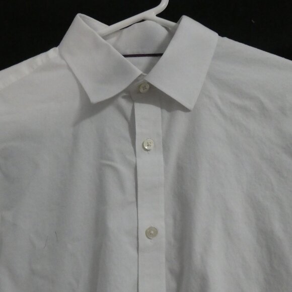 MATINIQUE | size 19/40 - medium | White Button-Up Dress Shirt | No Pockets - Picture 4 of 14
